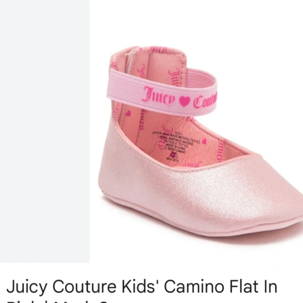 Juicy couture, Camino, flat in pink size 4 circa 2018